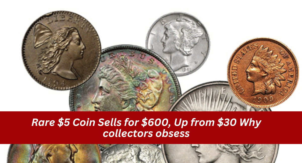 Rare $5 Coin Sells for $600, Up from $30 Why collectors obsess