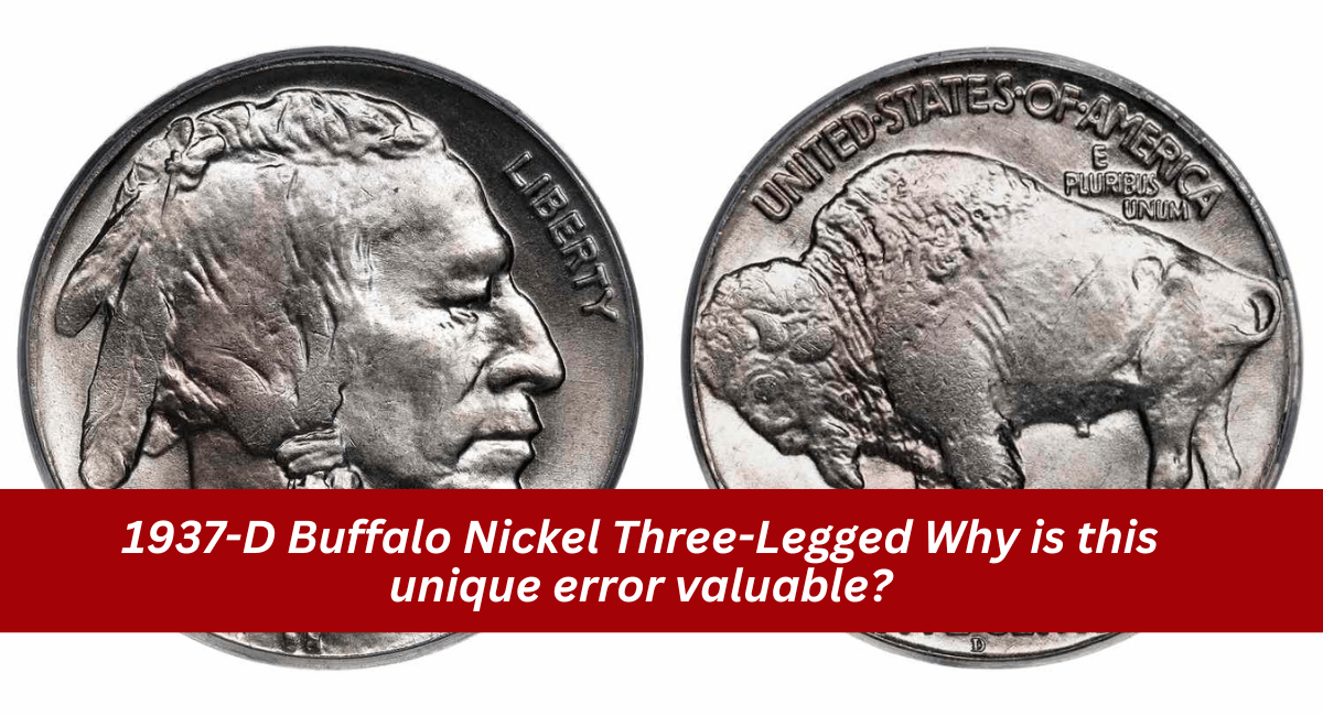 1937-D Buffalo Nickel Three-Legged Why is this unique error valuable?