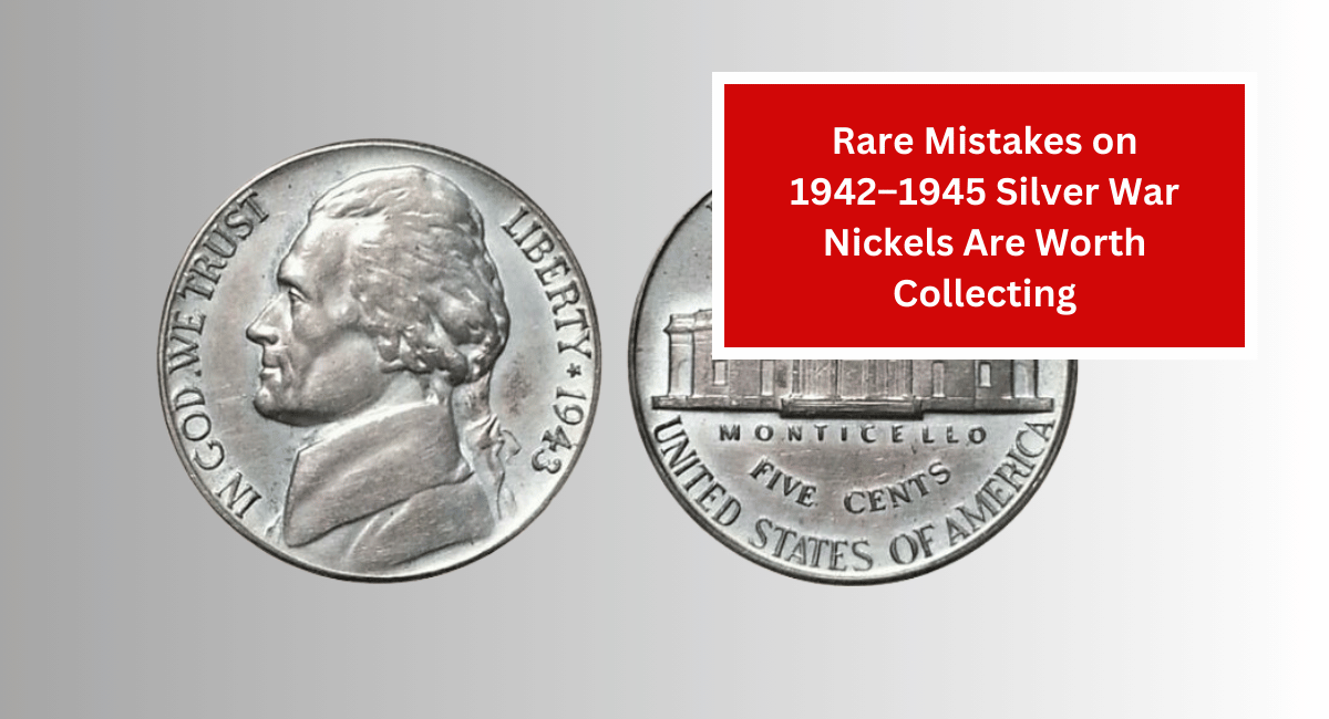 Rare Mistakes on 1942–1945 Silver War Nickels Are Worth Collecting