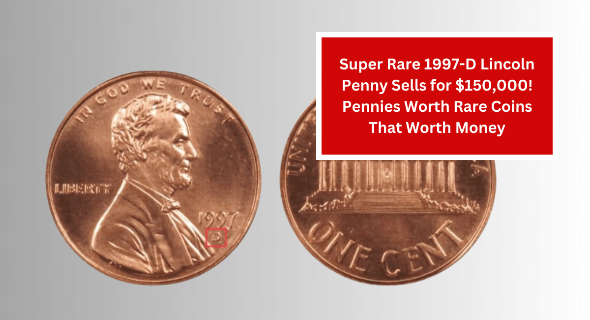 Super Rare 1997-D Lincoln Penny Sells for $150,000! Pennies Worth Rare Coins That Worth Money